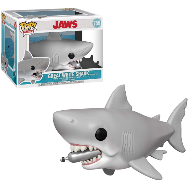 759 GREAT WHITE SHARK WITH TANK