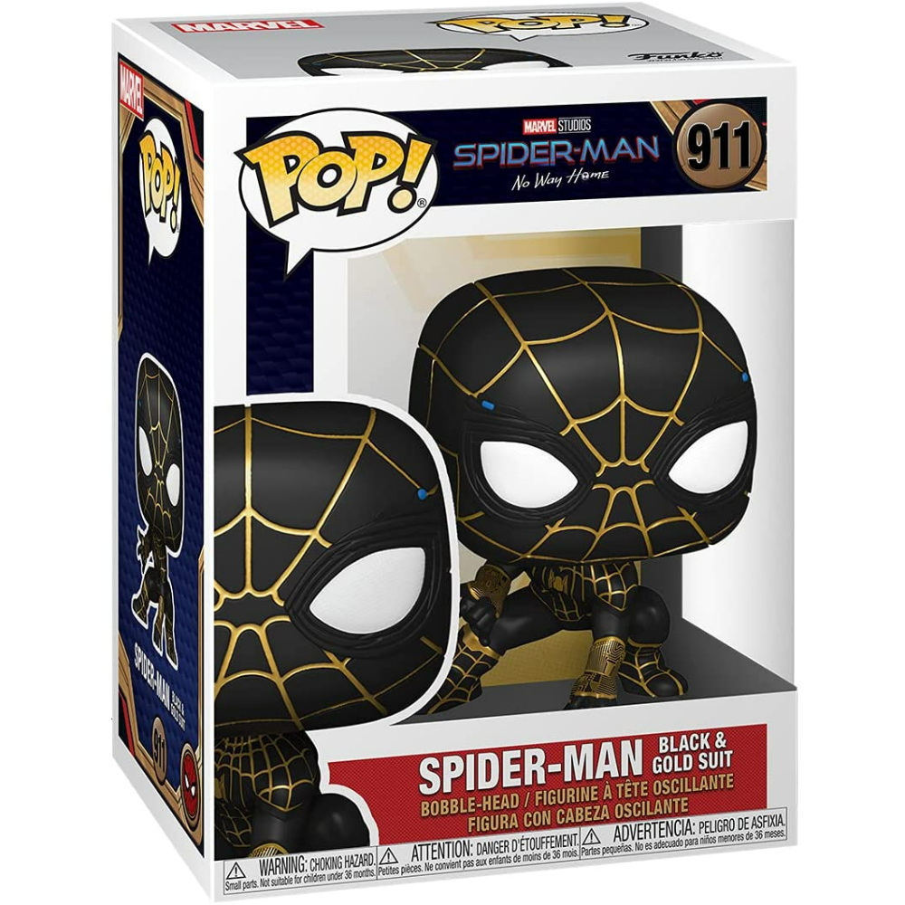 911 SPIDER-MAN BLACK AND GOLD SUIT