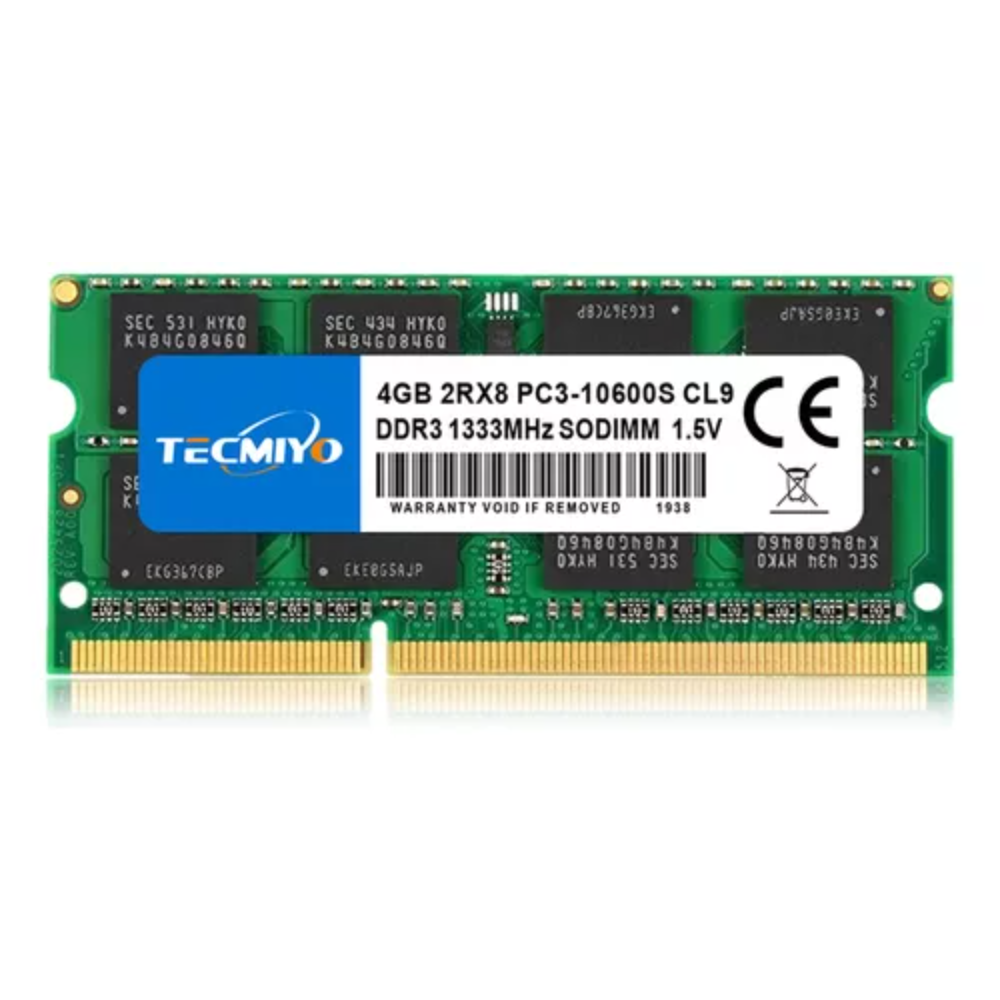 MEMORIA RAM TECMIYO 4GB DDR3-1333 SODIMM PC3-10600S